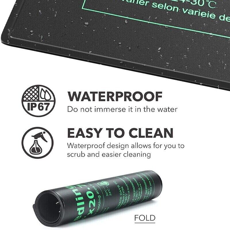 Seedling Heat Pad - LERWAY 21W Seedling Heating Mat EU