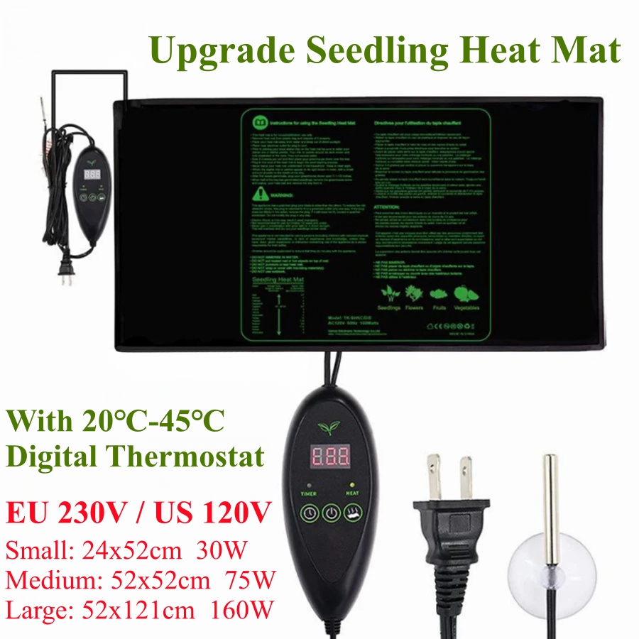 Seedling Heat Pad - 3 Sizes Upgrade Seedling Heat Mat