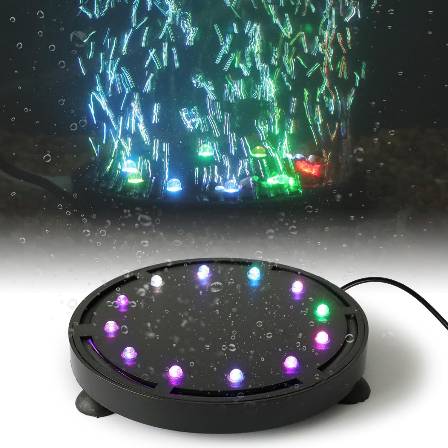 Aquarium Bubble Light 9/12 LED - огляд і ціна Air Stone Diffuser